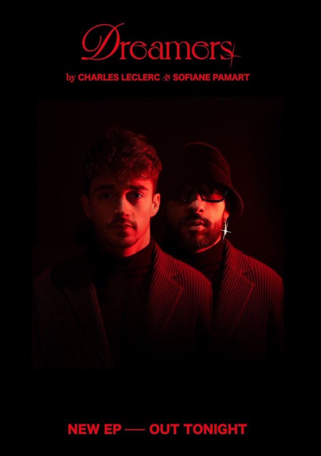 InflowOfficiel's tweet photo. 🚨 Charles Leclerc annonce la sortie d’un EP !

Le pilote de F1 s’associe avec Sofiane Pamart le temps de 4 chansons 🌹

« Dreamers »

📆 À minuit https://t.co/G1L5FLe5aJ