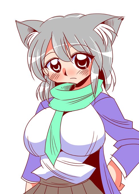 #砂狼シロコ #ブルアカ おっぱいを盛ってみました。 