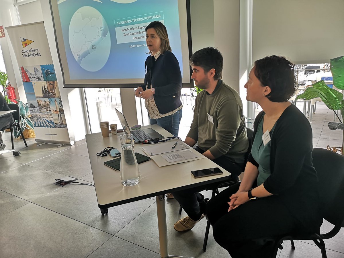 NauticVilanova's tweet photo. El @NauticVilanova  ha acollit la 1a JORNADA TÈCNICA PORTUÀRIA d'Instal·lacions Esportives a la Zona Centre de @portsgencat @PortsCatalunya @VilanovaTurisme @esportcat @ajuntamentvng @visitvilanova https://t.co/iBjV69JWU6