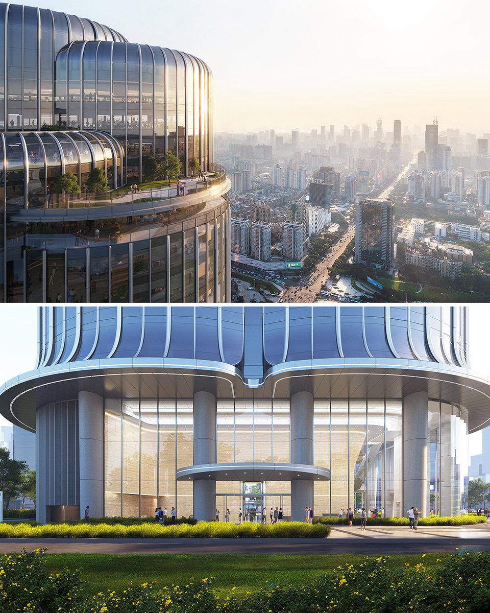 A New #Gateway for #Shenzhen

#Skyscraper in the park, #biophilic & #green. 

Project: Huanggang Port #Headquarters
Design and Project Architect: #Aedas (Keith Griffiths and Chris Chen) in a joint venture with Shenzhen CAPOL International & Associates Co., Ltd. 

#tower #port