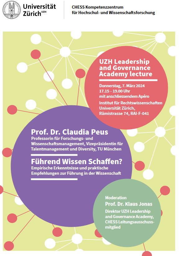 UZH_chess's tweet photo. 📢 "Führend Wissen Schaffen?" 🎓 Prof. Dr. Claudia Peus vom #TUM  Institute for LifeLong Learning über wirksame Mitarbeitendenführung in der Wissenschaft an der #UZHLeadershipandGovernance Lecture am 7. März 2023 

https://t.co/nZSWfPwuX3

@TU_Muenchen @UZH_en https://t.co/9QGTdIX0rN