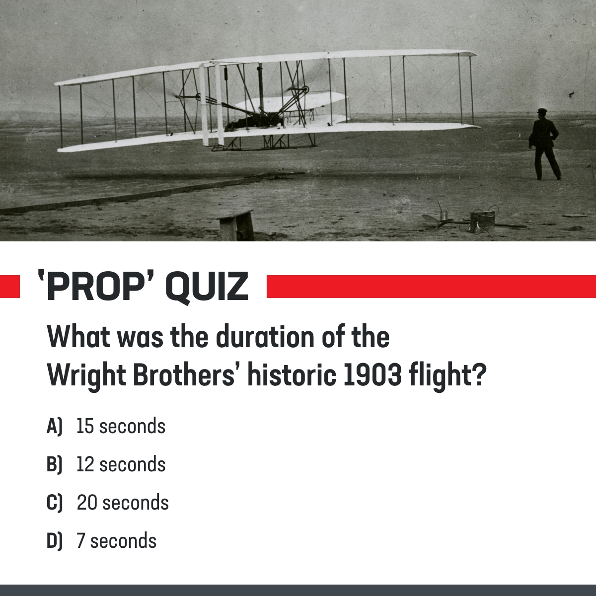 It’s time to put your #aviation knowledge to the test! Share your guess in the comments below — we’ll reveal the answer later! #aviationhistory #pilots #wrightbrothers