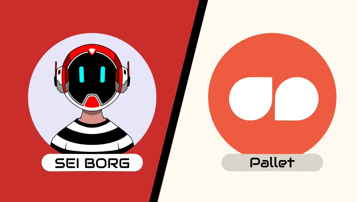 🥂We're thrilled to announce our listing with <a href="/Pallet_Exchange/">Pallet Exchange | The Sei Marketplace</a> 🙌
the premier native marketplace powered by <a href="/SeiNetwork/">Sei</a> 
<a href="/Pallet_Exchange/">Pallet Exchange | The Sei Marketplace</a> X <a href="/Sei_Borg_NFT/">SEI Borg</a> 
We'll be working closely with  <a href="/Pallet_Exchange/">Pallet Exchange | The Sei Marketplace</a> and help drive the #Seiecosystem forward 🦾
join : discord.gg/RxVvy9FnYb