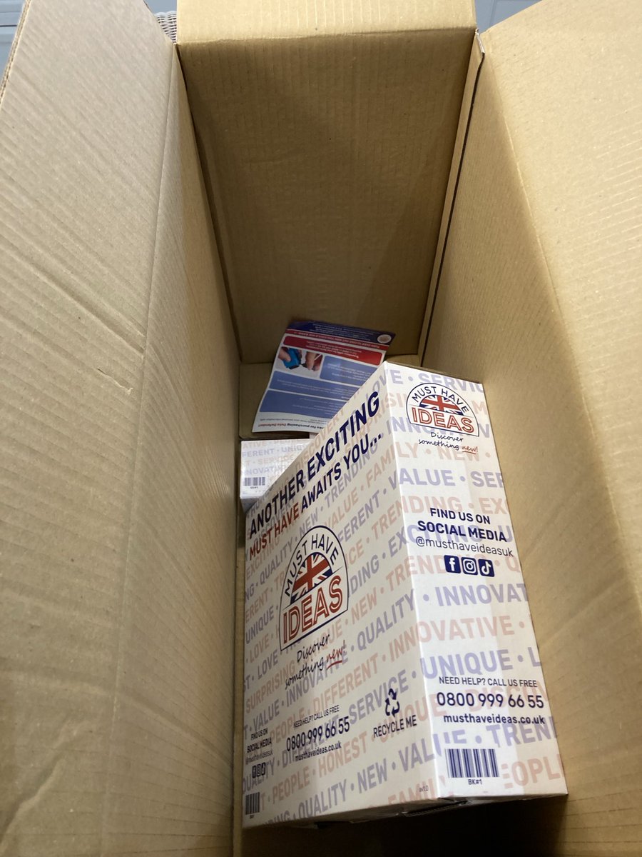 bobbury's tweet photo. Just arrived from @musthaveideasuk. So here’s an idea, free of charge, for them: use sensible packaging!! https://t.co/KmK5IgIAqR