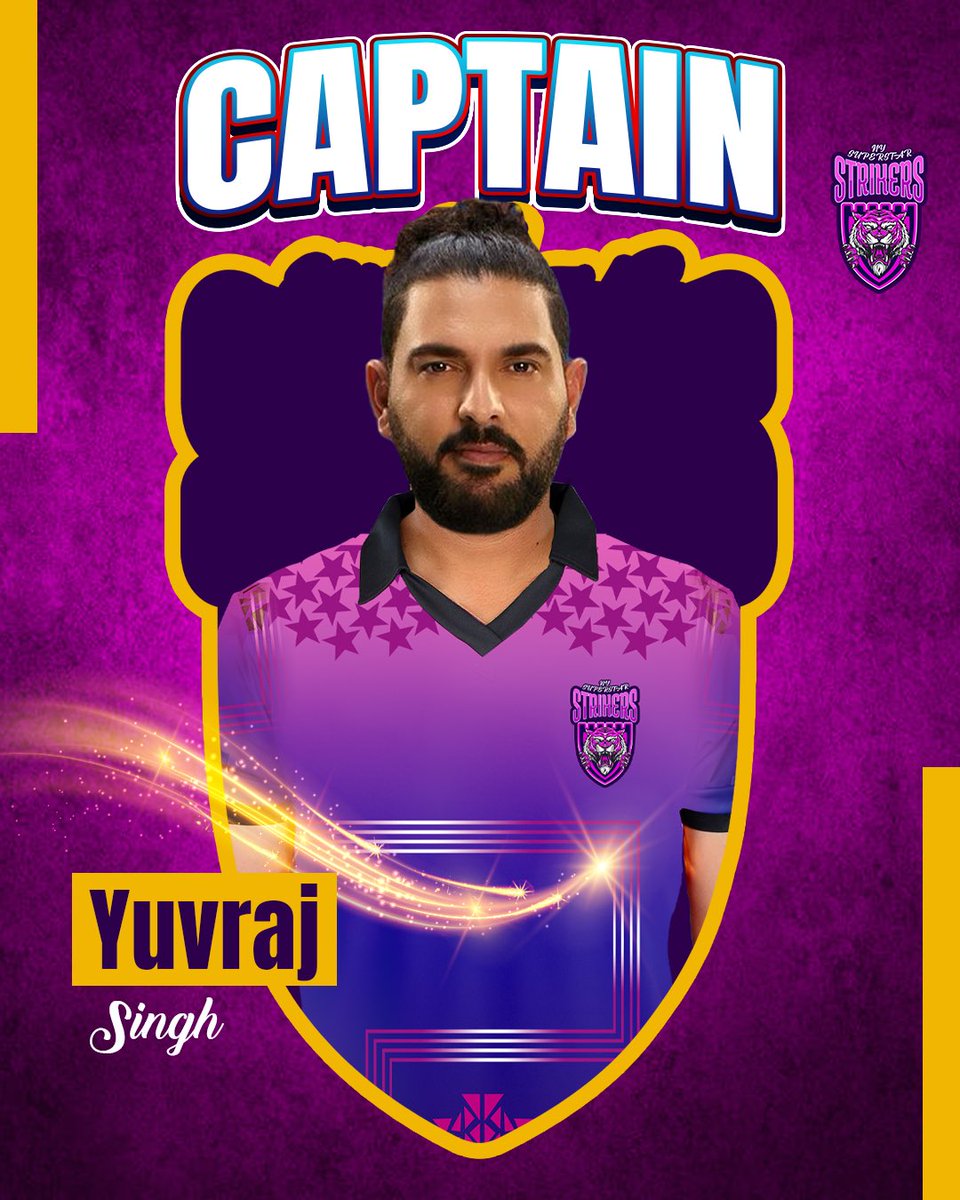 Yuvraj Singh - The Captain - One of the all time greats! 🔥💜 @YUVSTRONG12 #NewYorkStrikers #NYSSquad #NY #NYSuperstarStrikers #YuvrajSingh