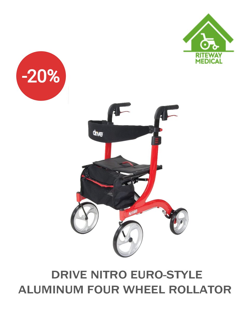 Improve daily mobility with Nitro Aluminum #Rollator at a discount medical supply store in #TampaBay. Get 20% off. Smooth walking experience, perfect for uneven terrain.

Call Now: 813-333-0363

#DriveMedical #HomeHealthcareSolutions #MobilitySolutions #HealthcareEquipment #Tampa