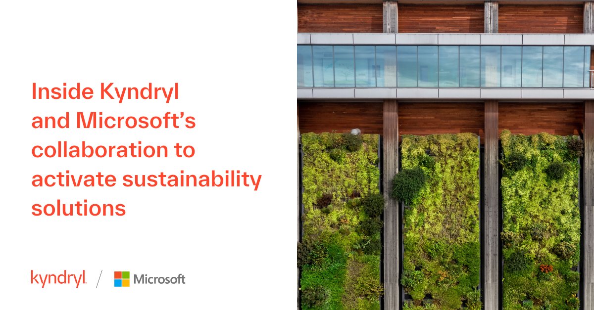 Kyndryl is proud to have a new sustainability partnership with @Microsoft aimed to narrow the gap between #NetZero intention and action by helping customers fully harness the power of technology. ✅ Read more: kyndryl.com/us/en/about-us… #TheHeartOfProgress