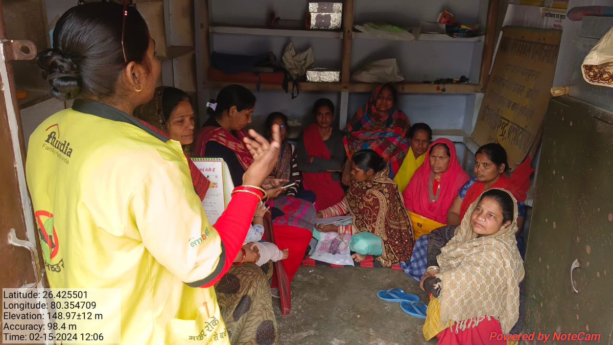एम्बेड परियोजना के तहत कानपुर की सिघा टटिया बस्ती में महिलाओं को और बच्चों डेंगू और मलेरिया की जानकारी दी l 
 #MalariaFreeIndia
#Embed2Endmalaria 
#Malaria
#Dengue 
#DengueFreeIndia
<a href="/sammaansingh/">Samman Singh</a>
<a href="/sksomya/">Som Sharma</a>
<a href="/rajesh_amh/">Rajesh Mishra</a>