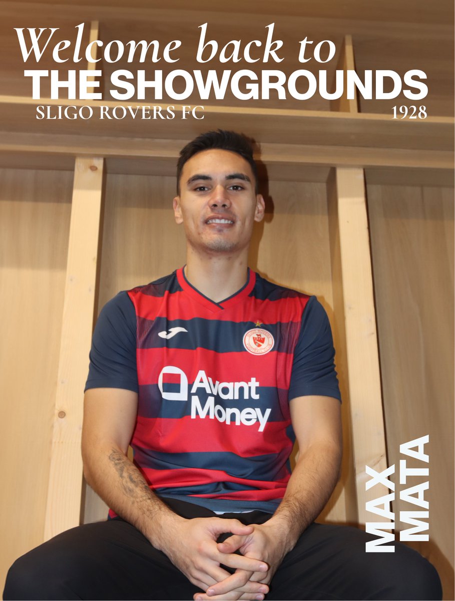 Sligo Rovers (@sligorovers) on Twitter photo Ladies and gentlemen Max Mata is back 💪
The Rovers are delighted to announce the return of Max Mata on loan from <a href="/shrewsburytown/">Shrewsbury Town FC</a> 🔴⚪️
Massive addition to our squad ahead of our opening game of the season
Full article below 👇
sligorovers.com/max-mata-retur…
#Bitored | #Since1928 Ladies and gentlemen Max Mata is back 💪
The Rovers are delighted to announce the return of Max Mata on loan from <a href="/shrewsburytown/">Shrewsbury Town FC</a> 🔴⚪️
Massive addition to our squad ahead of our opening game of the season
Full article below 👇
sligorovers.com/max-mata-retur…
#Bitored | #Since1928