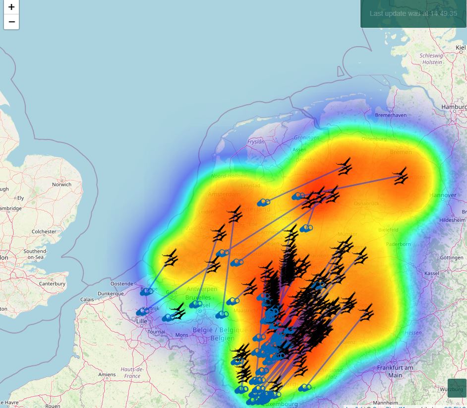 vogelnieuws's tweet image. Attentie❗️ Kraanvogel alert! 😃
Ben je momenteel in de oostelijk helft van Nederland let dan op! Massa's kraanvogels vliegen over! Her en der ook een paar in het midden van het land. Check hier de radar: sensingclues.org/craneradar