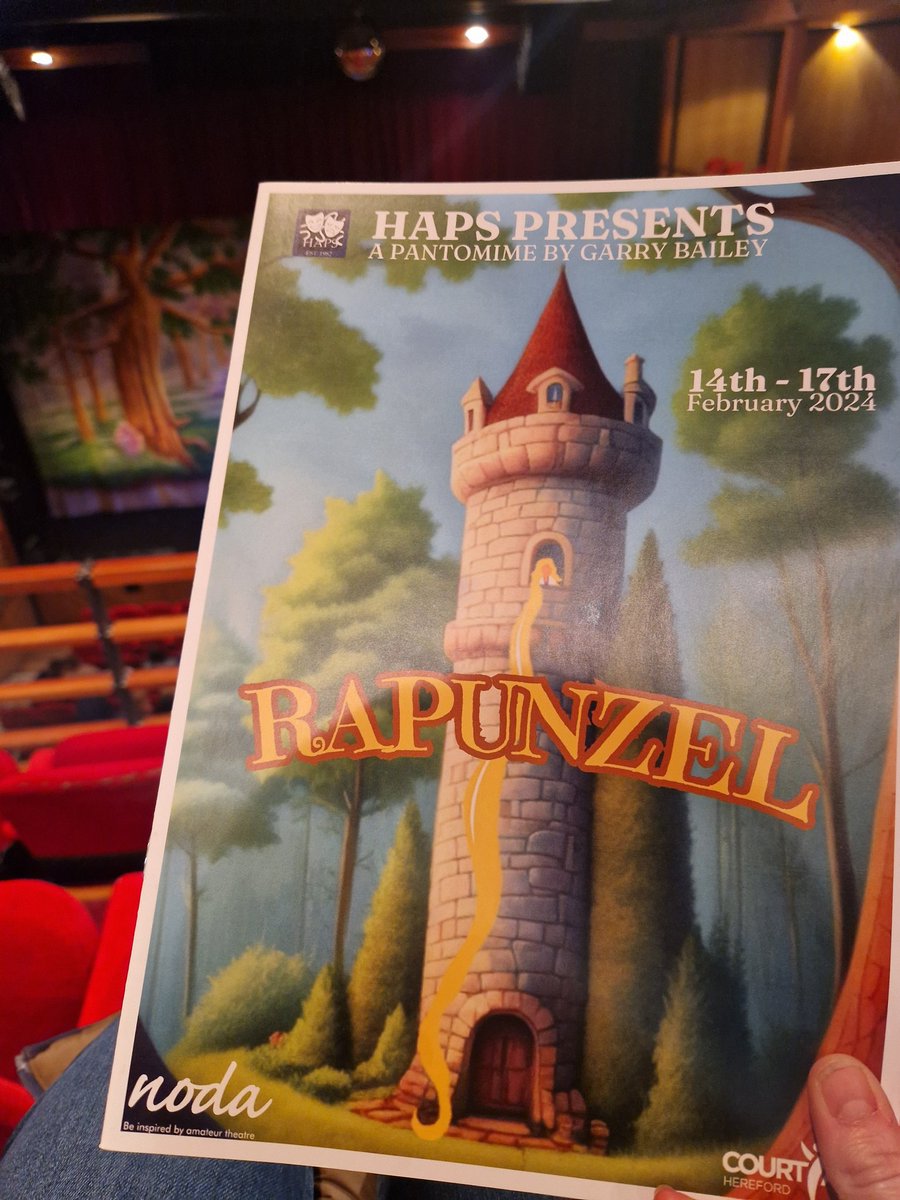 Excited to watch a year 10 GCSE music student starring as Rapunzel in...Rapunzel!! 🎵🎵

<a href="/StMarysRCHigh_/">St Mary's RC High School</a> <a href="/herefordpanto/">Hereford Amateur Pantomime Society</a>