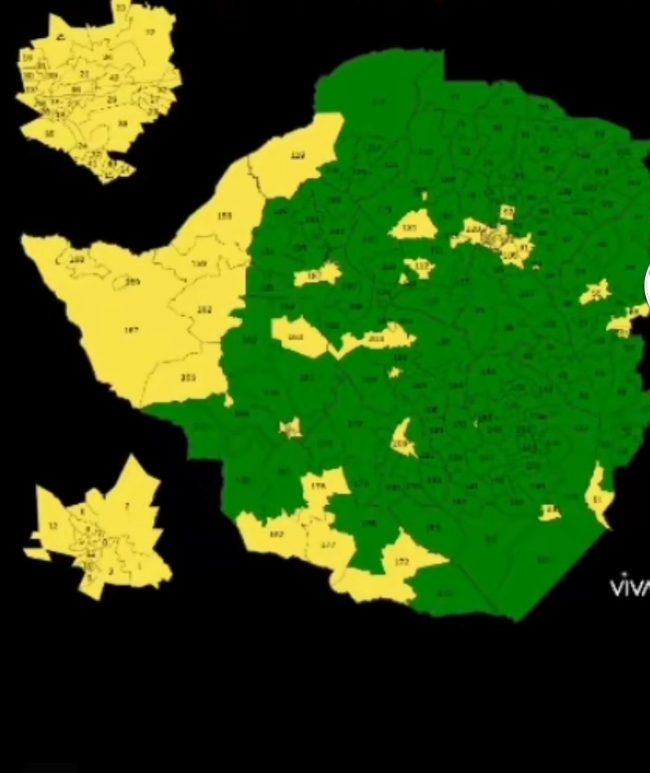 Like it or not, the only people that can decide the fate of Zanu PF are those in the area green. Those in other ones you have the right to be heard yes but majority decides. That's faith that literally moves mountains to believe someone is coming to save you.