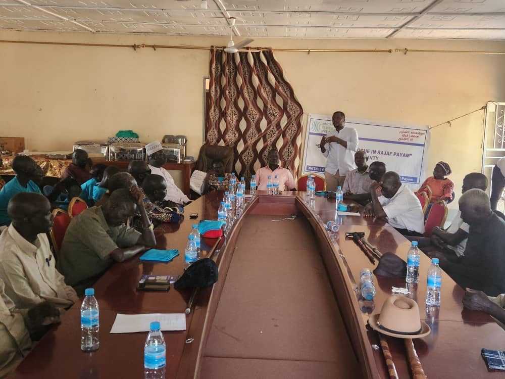 connectWPDI's tweet image. 🌍Rajaf Payam Community Dialogue, at the end of 2023 in #SouthSudan🇸🇸, addressed land grabbing, insecurity, and demilitarization. Resolutions focused on advocating for demilitarization, unity and development.  

With @EAA_Foundation🤝

#CommunityDialogue #Peacebuilding🕊️