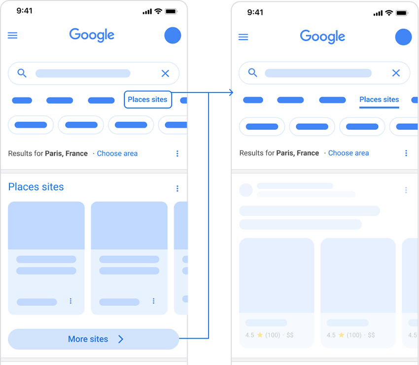 Google Announces New Search Experiences in Europe: Rich results, aggregator units, and refinement chips: 'Users in EEA countries searching for queries such as 'hotels near me' may notice more visual and entity focused results. Learn more: developers.google.com/search/blog/20…
