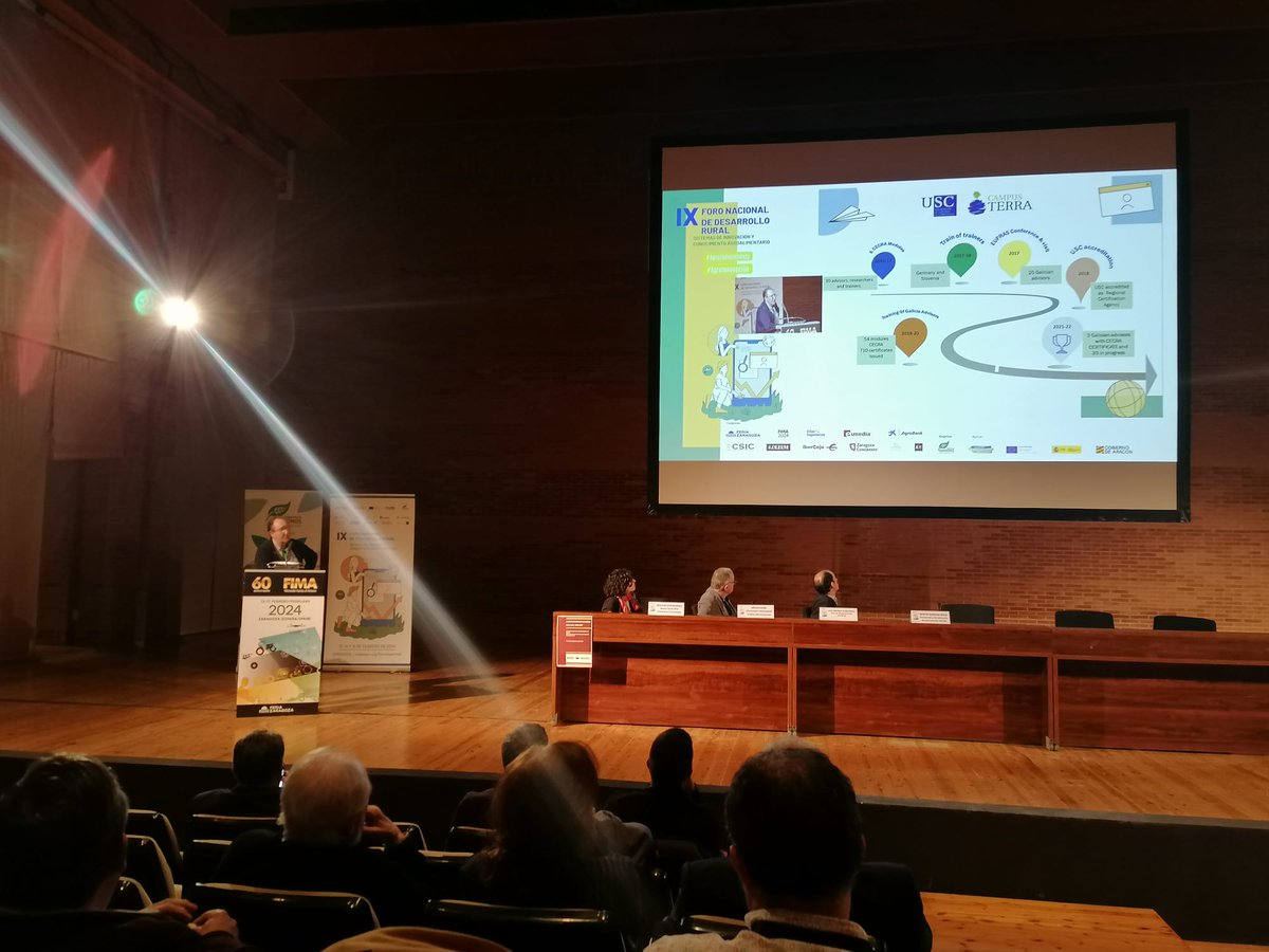 Cierra el Foro Nacional de Desarrollo Rural del organizado por el Colegio Oficial de ingenieros Agrónomos de Aragón, Navarra y País Vasco en @fima_agricola con una mesa técnica sobre 'Asesoramiento, sistema de acreditación, formación inicial y continuada'. @feriadezaragoza