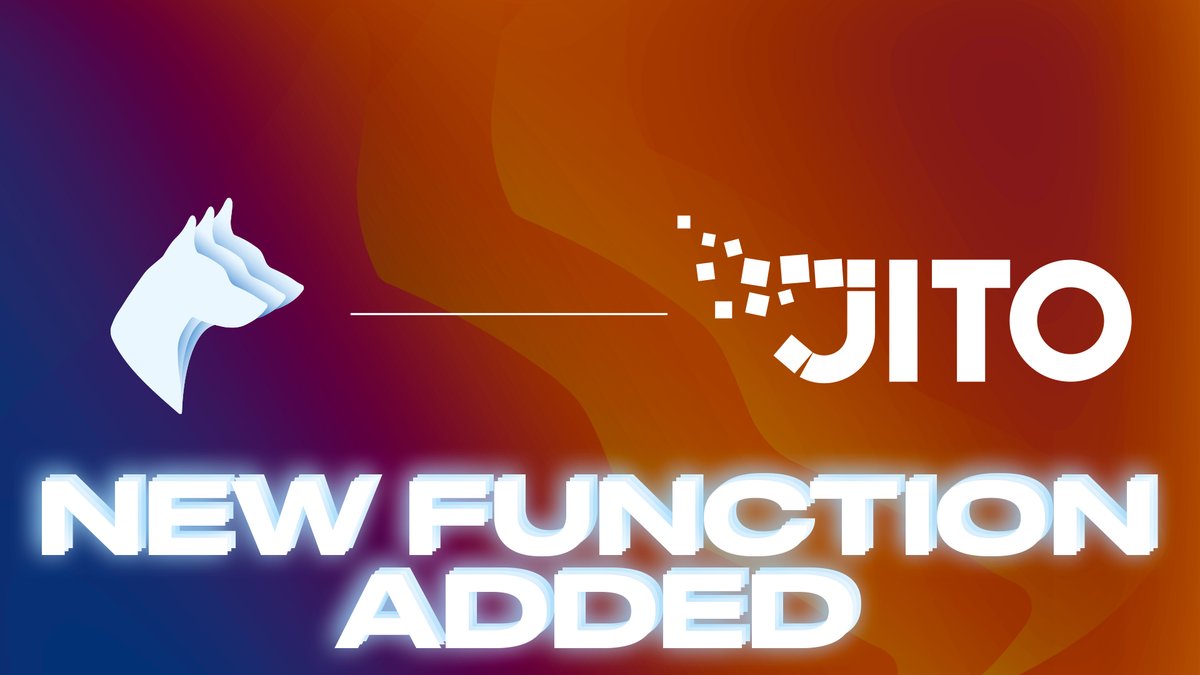 👀
JITO tipping
Now available for all users of Cerberus

You WANT to know what's coming soon as well🤭

Stay tuned!