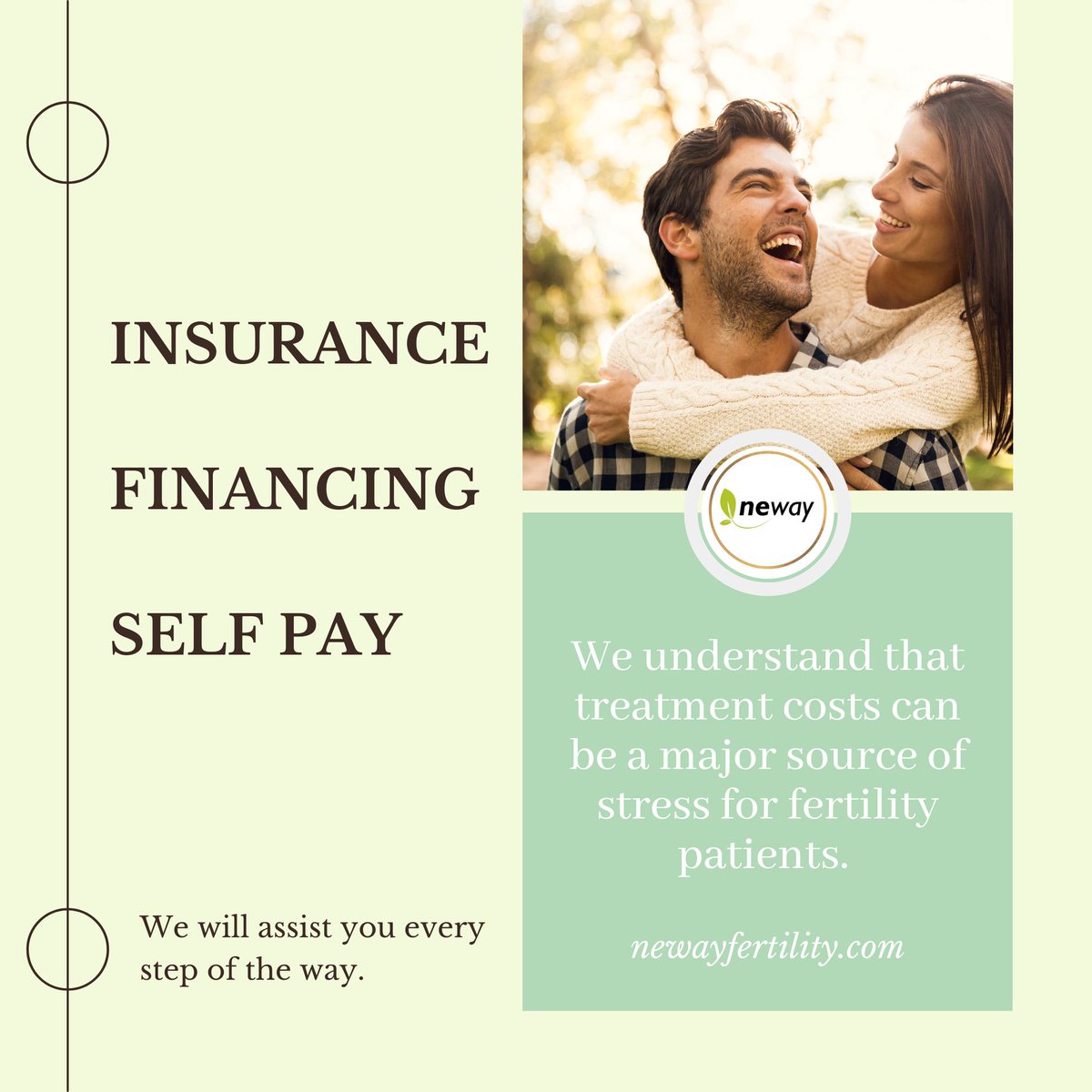 NewayFertility's tweet photo. 🌱 We strive to make your entire treatment plan smooth & as stress-free as possible. Our team is very knowledgeable about financing and grants and we offer competitive, clear-cut pricing for self-paying patients too.
#insurance #financing #selfpay #progyny #StorkClub https://t.co/EcNv2hckFm