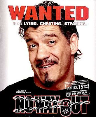 2/15/2004

The No Way Out poster.

#WWE #NoWayOut #EddieGuerrero #VivaLaRaza #LatinoHeat #LieCheatSteal #CowPalace #DalyCity #California