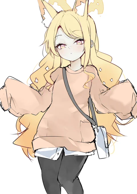 セイアちゃんはブカブカパーカーめっちゃ似合いそうだよね、と妄想して描いた 