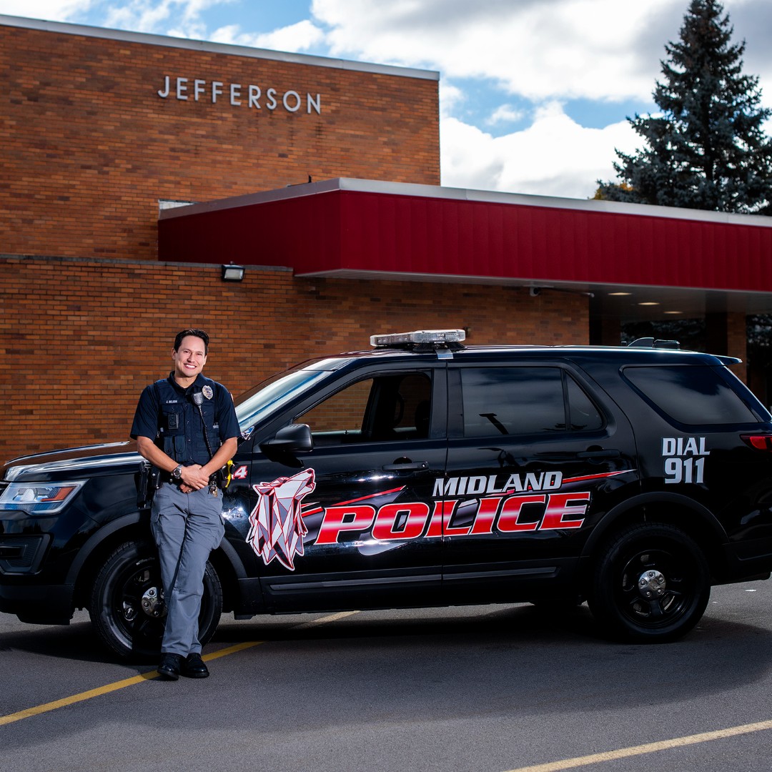 MidlandPS's tweet image. In honor of School Resource Officer Appreciation Day today, we would like to thank our MPS SRO's: Jose DeLeon, Ryan Baxter, Gunner Wright, and Morgan Sundberg!

#schoolsafety #SchoolResourceOfficers #Midlandpublicschools