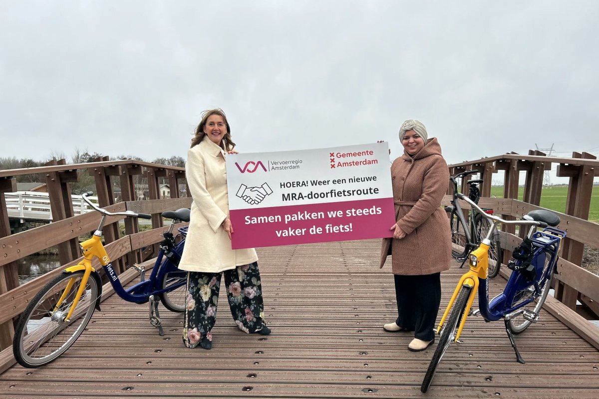 𝗙𝗶𝗲𝘁𝘀𝘃𝗿𝗶𝗲𝗻𝗱𝗲𝗹𝗶𝗷𝗸 𝗔𝗺𝘀𝘁𝗲𝗿𝗱𝗮𝗺-𝗡𝗼𝗼𝗿𝗱
Het fietspad de Zwarte Gouw in Amsterdam-Noord was aan onderhoud toe. Met een gezamenlijke investering hebben <a href="/AmsterdamNL/">Gemeente Amsterdam</a> &amp; <a href="/Vervoerregio/">Vervoerregio</a> hier een brede fietsbrug aangelegd. #doorfietsroute
bit.ly/49vYhJU