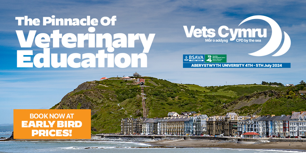 Get your ticket now for Vets Cymru 2024! 🎟️  

Join us at the forefront of veterinary innovation and expertise this summer, 4th-5th July in Aberystwyth, Wales. 

Early bird registration closes on 30th April. Book your ticket now! ➡️ ow.ly/qiBJ50QBP6I