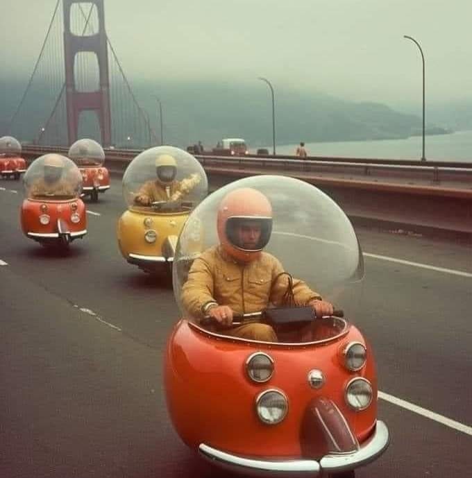 #weird #sanfran #sanfrancisco #sanfranciscobridge #weirdcars #funnycars #tinycars #Retro