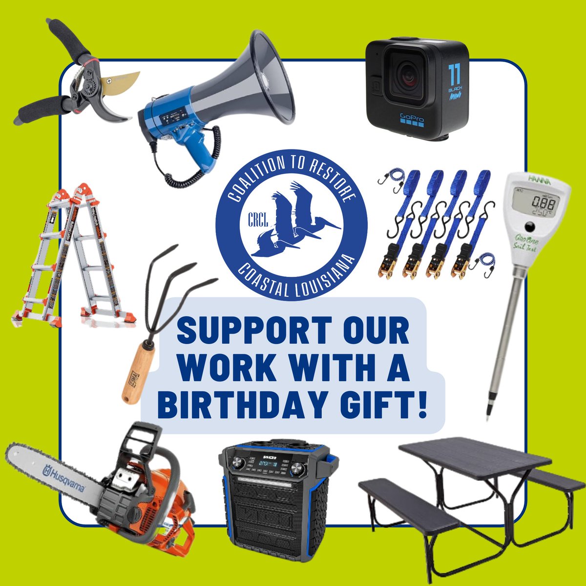 CRCL is 36 years old! Since 1988 we've been working hard with volunteers to achieve our mission of a thriving coast for all. We're asking for your help in replacing our equipment used in organization activities. Purchase items from our wishlist: amazon.com/registries/gl/…