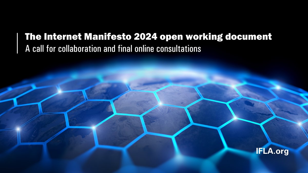 🌐 The Internet Manifesto 2024 open working document is now available! You're invited to share and comment directly on it and its thematic annexes via bit.ly/42E7qxW by 3 April 2024 ⏳(1/2)