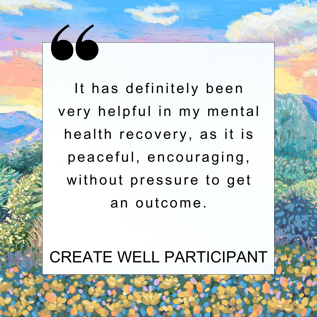 Another lovely review from one of our Creative Wellbeing Mental Health programmes.