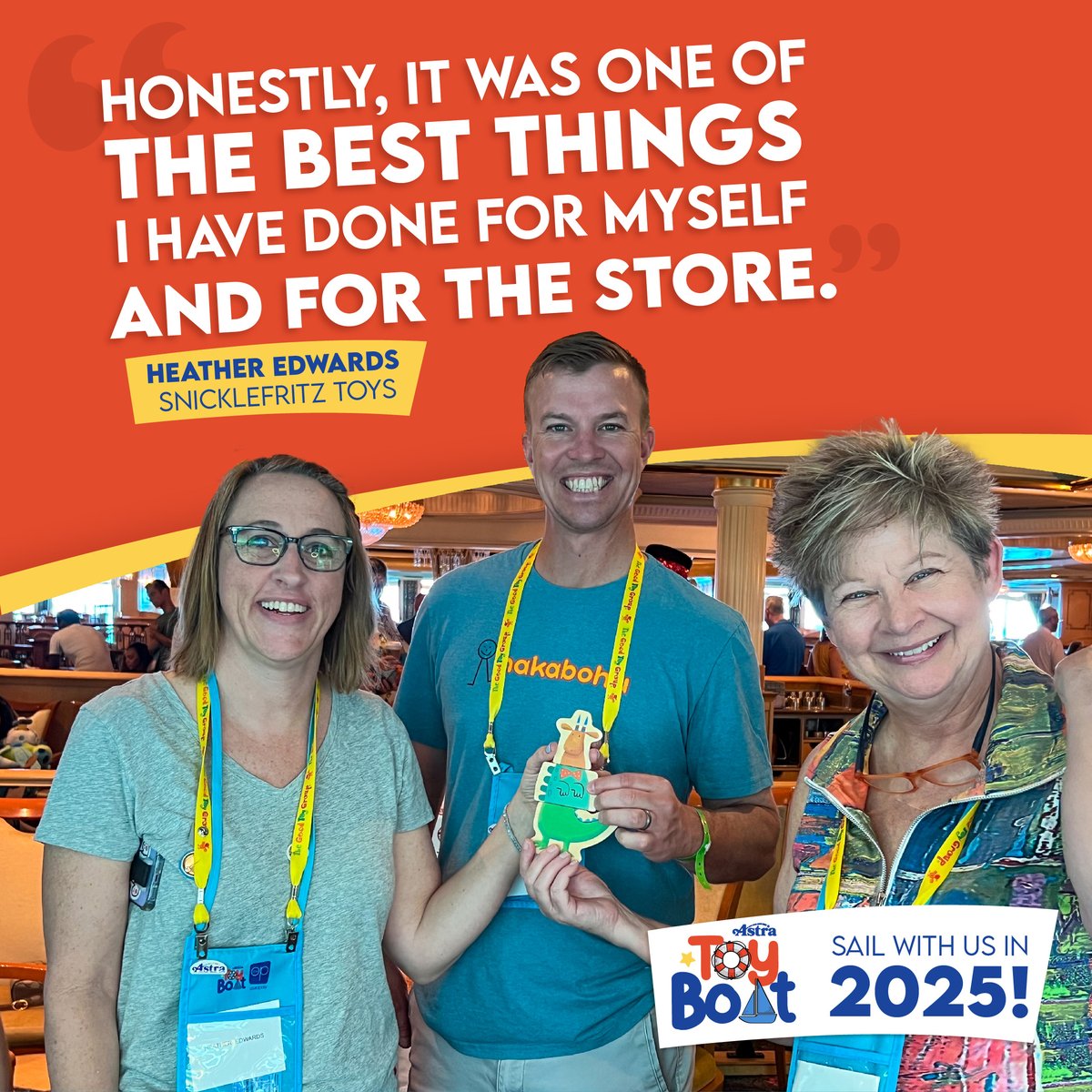 💪 Nurture Your Network on the high seas with Astra and the Toy Boat! 🛳️

🗓️ The Toy Boat sets sail March 2025 and tickets are on sale NOW! Secure your spot TODAY: bit.ly/3ZAqn2N