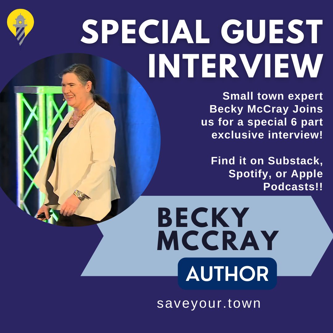 ToyerStrategic's tweet image. Get ready, tomorrow is a &apos;double drop&apos; day for the #PermittedwithConditionsPodcast. Featuring the last two episodes of our six-part small town #economicdevelopment series with author &amp;amp; expert Becky McCray of SaveYour.Town.