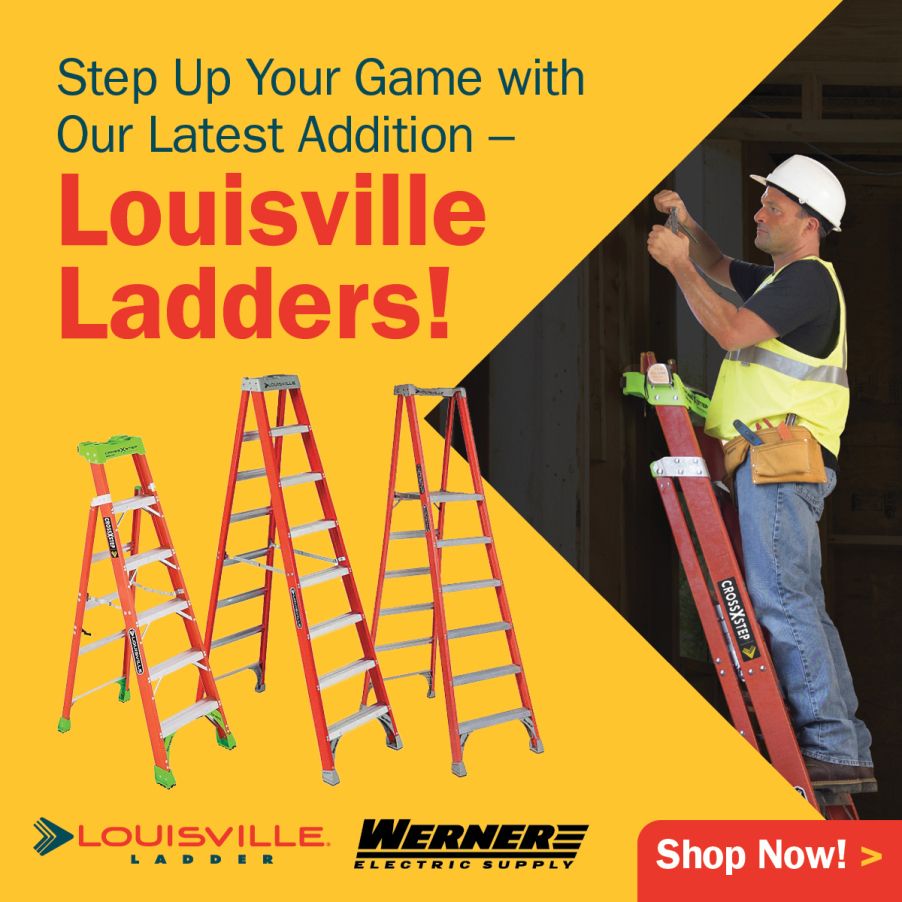 Step, platform and extension fiberglass ladders of varying sizes in stock today! Now available here: ow.ly/X2GG50QzfTF