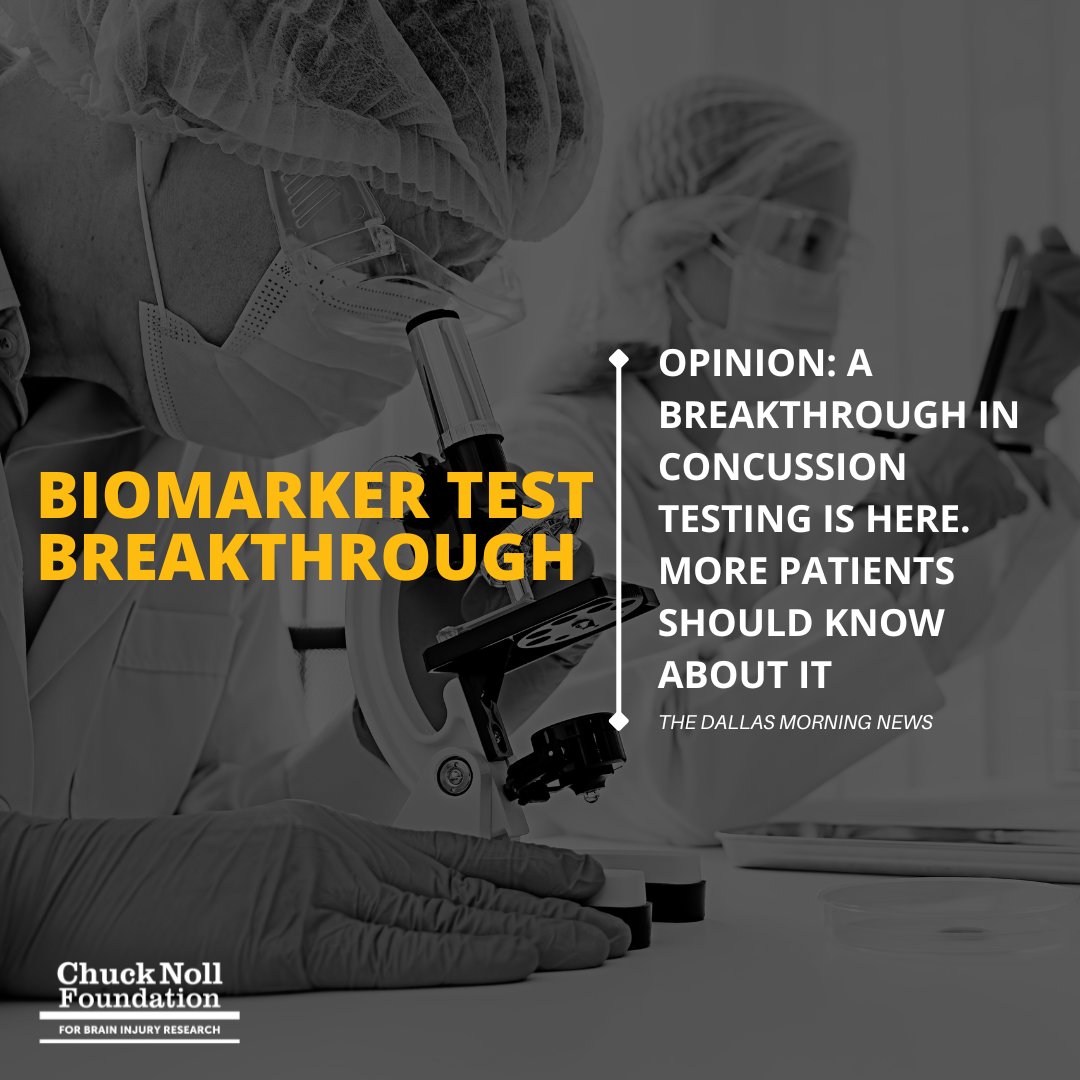 ChuckNollFdn's tweet image. Did you know there's a revolutionary biomarker test for brain injuries that can deliver results in just 18 minutes? 

Our Foundation has been a driving force in funding multiple grants focused on biomarker research.

#BiomarkerBreakthrough #ConcussionTesting #ChuckNollFoundation