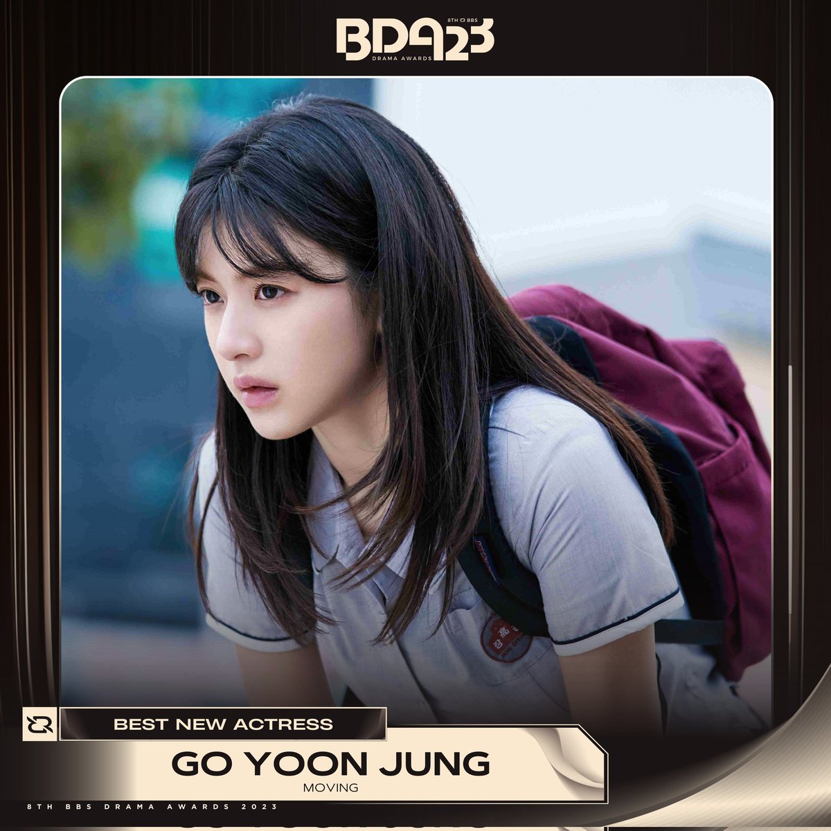 8TH BBS DRAMA AWARDS 2023
#GoYoonJung - Best New Actress
#Moving