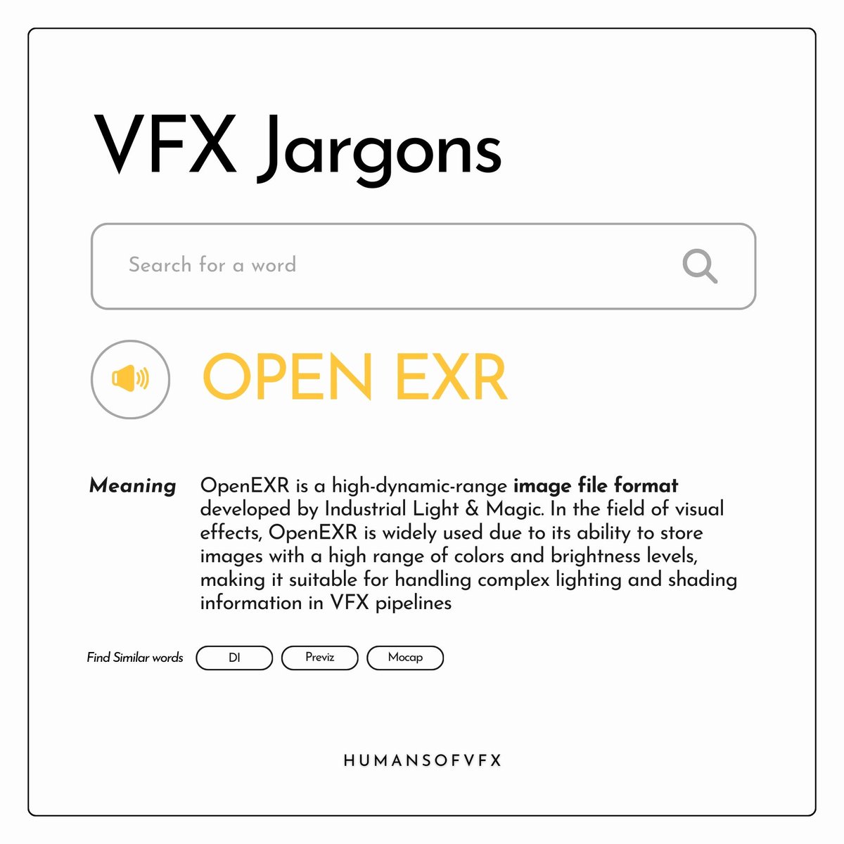 humansofvfx's tweet image. VFX Jargon - OPEN EXR

Follow @humansofvfx
#vfx #vfxknowledge #vfxartist #nuke #cgi #software #vfxstudio #vfxworld #viralpage #viral