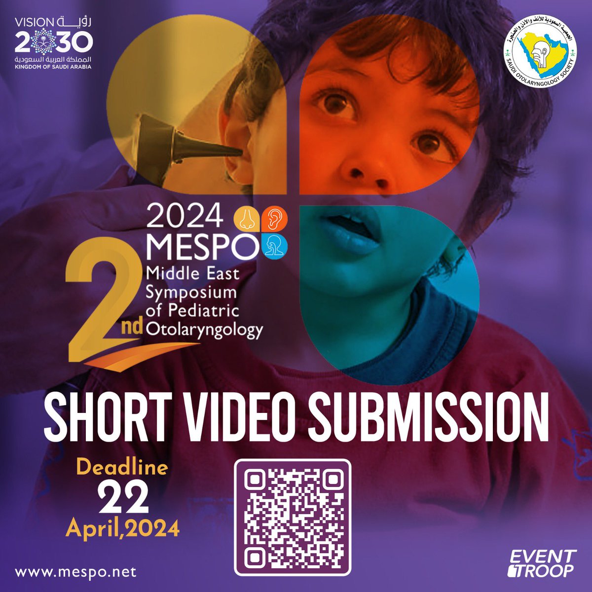 🎥 Showcase your research in a new light at MESPO 2024! We’re excited to accept short video abstracts – a dynamic way to present your findings. Ready to be a part of the innovation? Submit yours by April 22, 2024. #MESPO2024 #VideoAbstracts #ENTResearch
