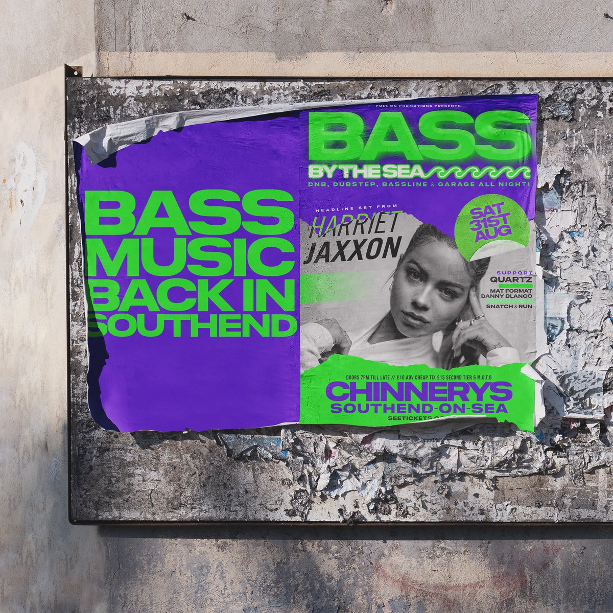 Hadn’t actually posted on Twitter about this but I’m promoting a BASS show in Southend putting together a line up of bass driven music with DNB headline act HARRIET JAXXON 🔈🌊 seetickets.com/event/bass-by-… 🚨🎫 See you in the summer!