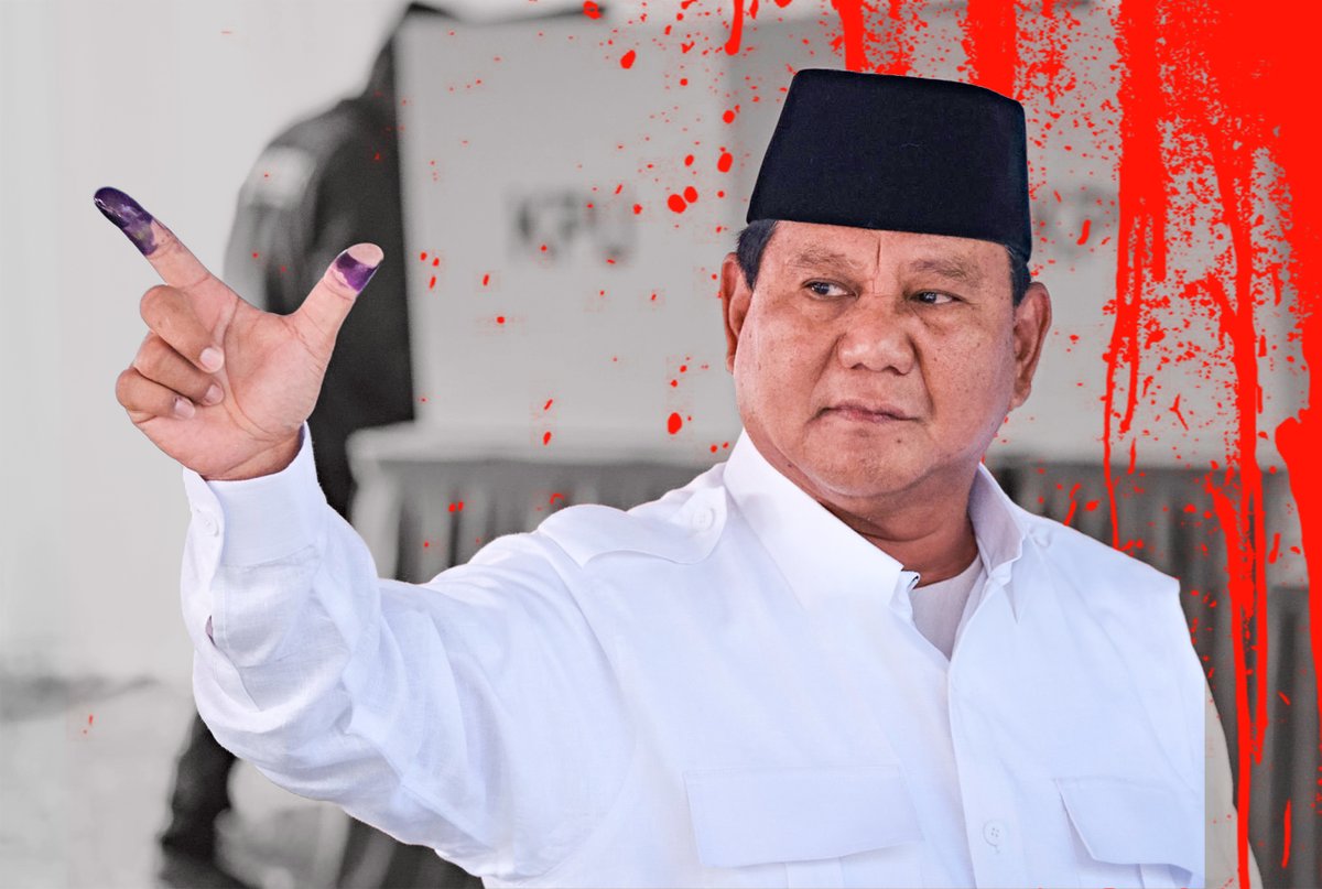 Massacres, invasions, and anti-communism. This is Prabowo Subianto, Indonesia's next President, involved in numerous atrocities from his days as a henchman of General Suharto.🧵