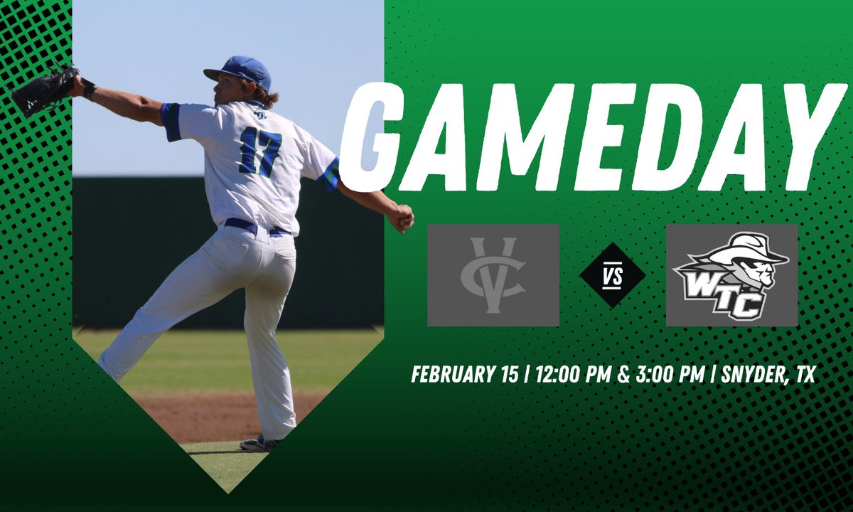 Westerner Baseball Gameday 🤠⚾

🆚 Vernon College
⏰ 12:00 &amp; 3:00 PM
📍 Snyder, TX
🎥 Western Texas College YouTube