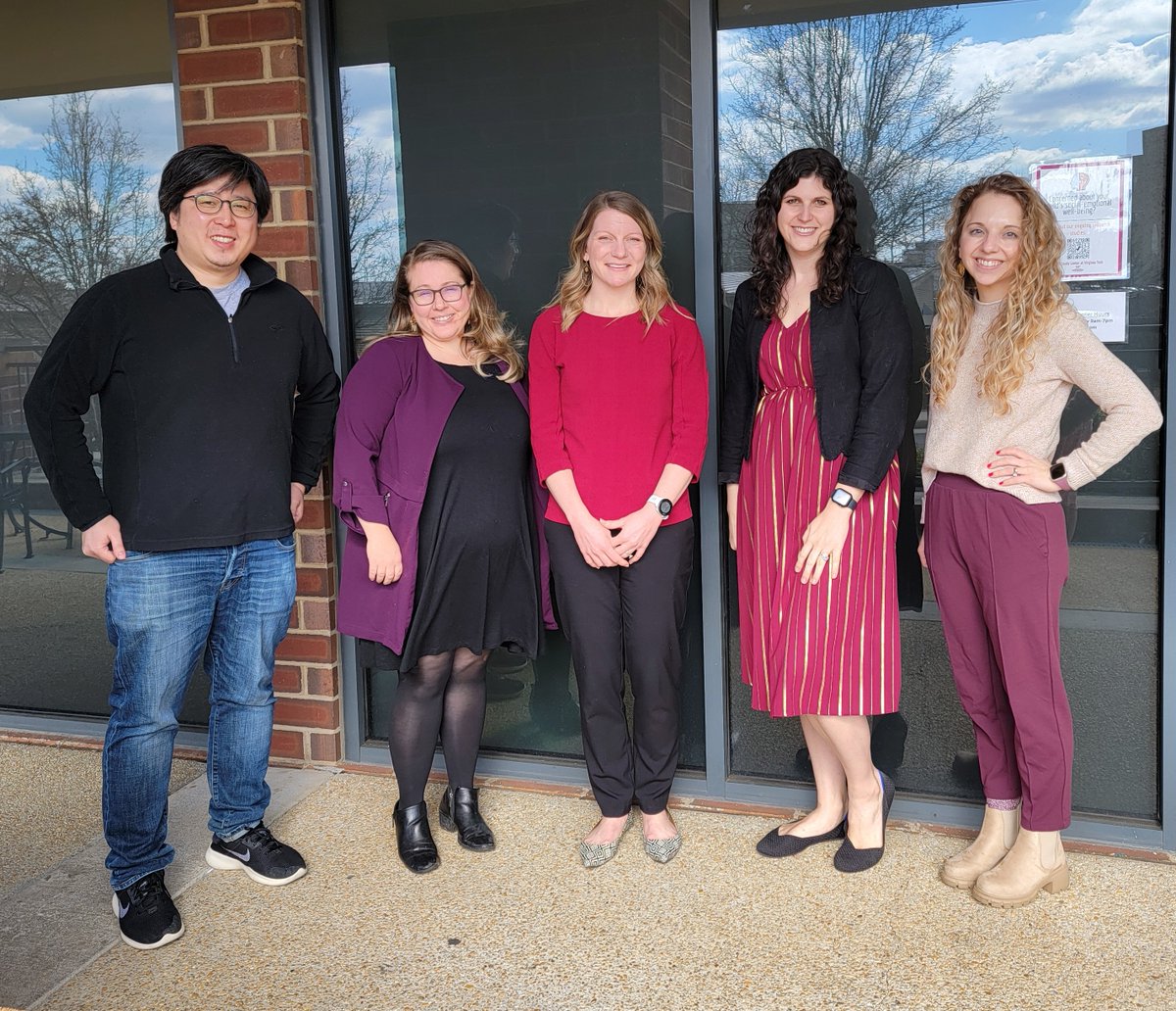 CALMER Lab (@calmerlab) on Twitter photo Excited about our Whole Health Consortium project, “Community Advisory Groups to Inform Youth Mental Health Needs in Southwest Virginia” with this terrific team: Sang Won Lee (<a href="/VT_CS/">Virginia Tech Computer Science</a>), Jody Russon (<a href="/VT_HDFS/">VT Human Development & Family Science</a>), Sam Margherio, me, & Heather Davis (<a href="/VT_Psychology/">VT Psychology</a>) <a href="/CSC_VT/">Child Study Center</a> @ASPIRE_VT Excited about our Whole Health Consortium project, “Community Advisory Groups to Inform Youth Mental Health Needs in Southwest Virginia” with this terrific team: Sang Won Lee (<a href="/VT_CS/">Virginia Tech Computer Science</a>), Jody Russon (<a href="/VT_HDFS/">VT Human Development & Family Science</a>), Sam Margherio, me, & Heather Davis (<a href="/VT_Psychology/">VT Psychology</a>) <a href="/CSC_VT/">Child Study Center</a> @ASPIRE_VT