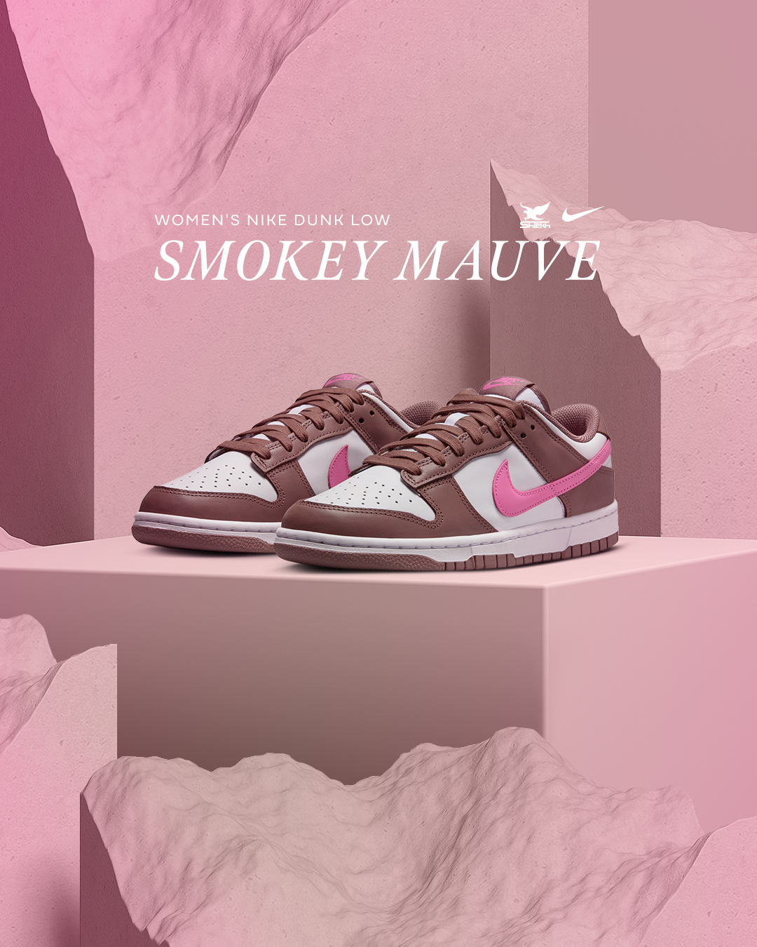 [NIKE] W DUNK LOW Smokey Mauve★新作★ The Nike Dunk Low Smokey Mauve Playful Pink Releases Spring 2024