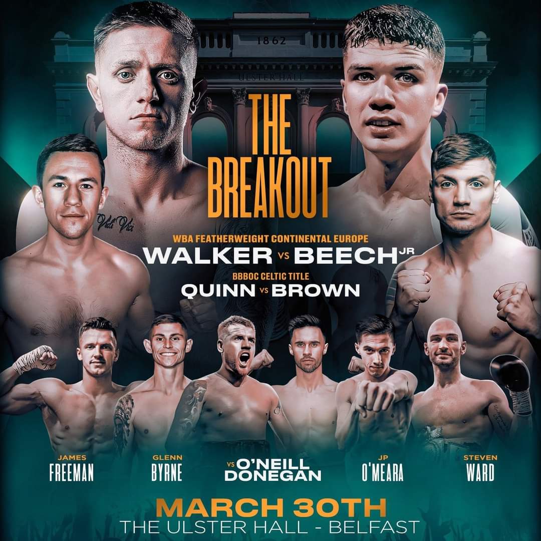 🥊BCB's <a href="/JamesBeech97/">#teambeech</a> is heading to the <a href="/UlsterHall/">Ulster Hall | Live Entertainment Belfast</a> on March 30th to take on Kurt Walker in the main event of the @ConlanBoxing show for the WBA Continental European Title 🏆 

General sale tickets are on sale Friday at 10AM ⏰ 

#boxing
#TeamBeech