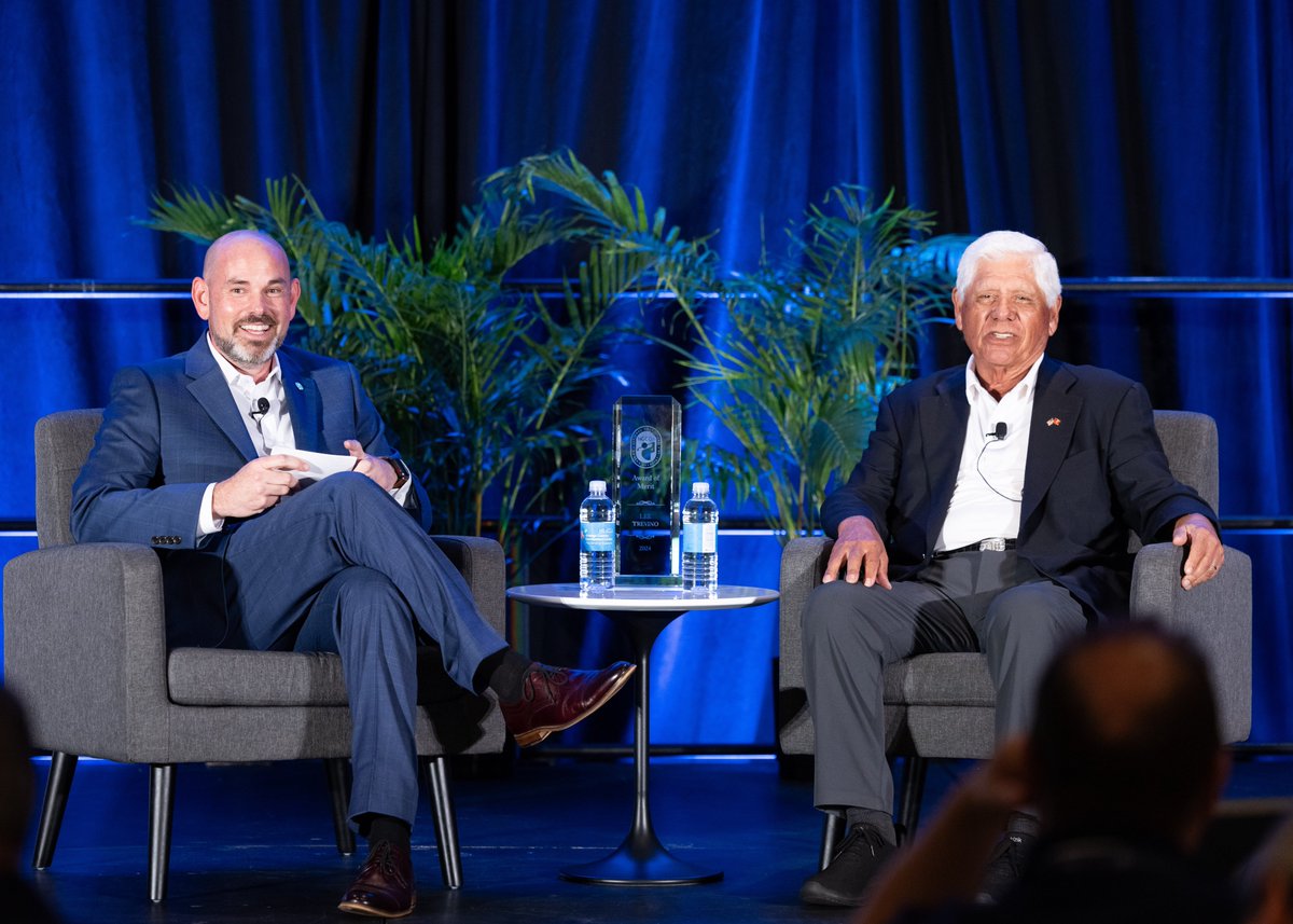 This #ThrowbackThursday we're reliving GBC24 where we honored golf great Lee Trevino with our Award of Merit! #GBC24 attendees can watch the FULL interview at bit.ly/GBC24_Library. Mark your calendar NOW for Golf Business Conference 2025, January 20-22 in Orlando!