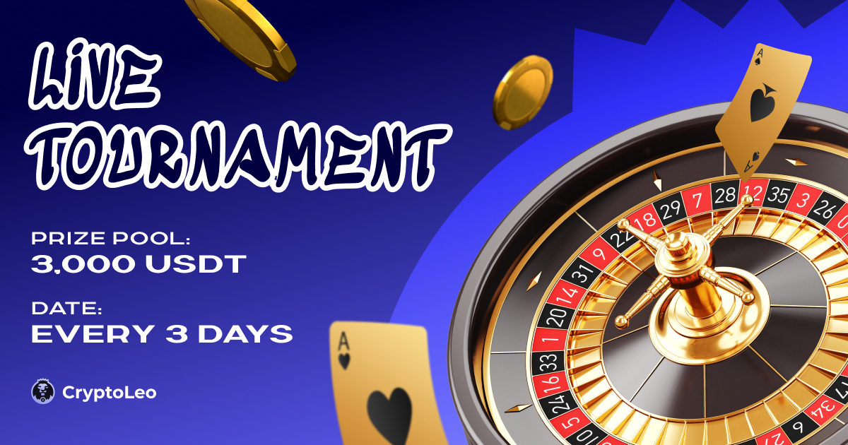 cryptoleocasino's tweet image. 🎉Dive into our #LIVETOURNAMENT🎉

Compete in Live Games for a 3,000 #USDT/EUR prize pool every 3 days!💰 

Live large, play live, win big. 

Are you in?🏆🤑

🎯Follow us
🎯RT &amp;amp; LIKE
🎯Tag 3 friends
🎯Turn 🔔 on

18+🔞

#LiveTournaments #CasinoTournament #bitcoincasino