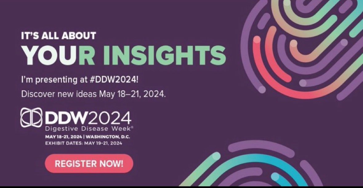 Excited to be presenting our studies at #DDW2024 in DC and reunite with the @ACG_EBGI team! ✈️ @DDWMeeting @AASLDtweets