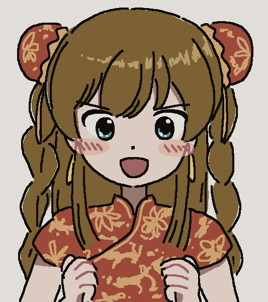 「#ミリオンチャイナドレス着てる部」|⌒ ⌢のイラスト