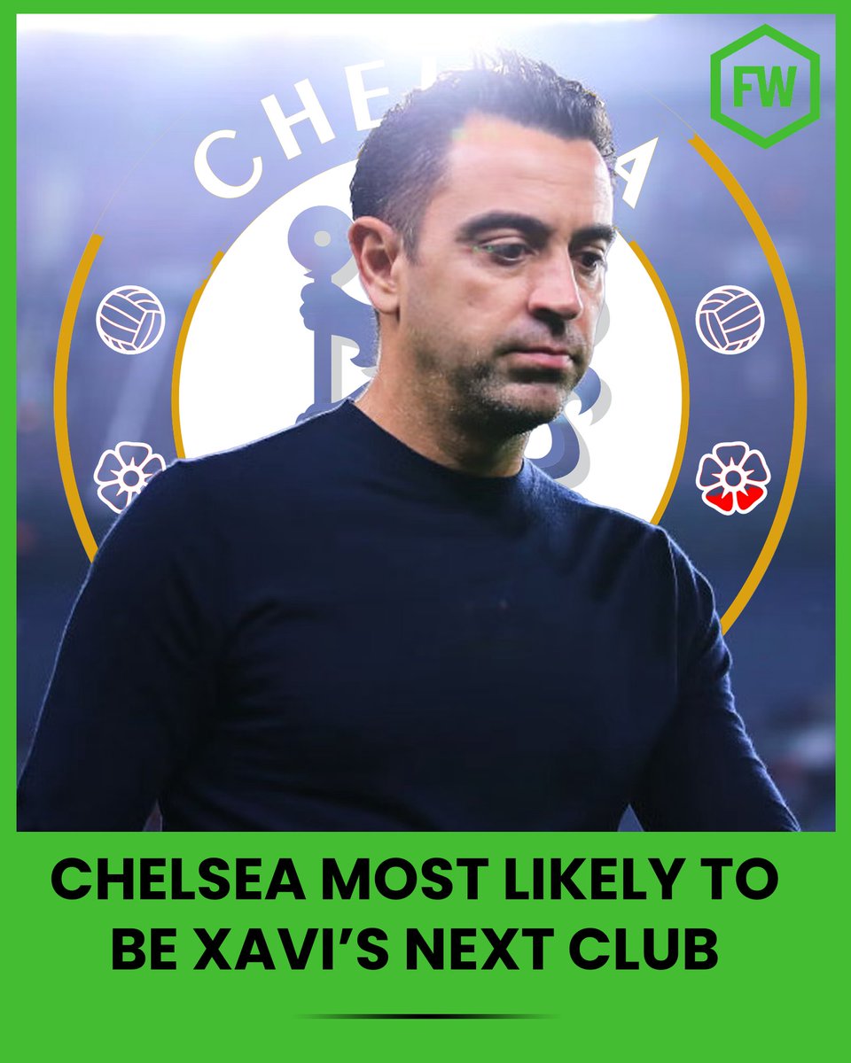 Xavi has been touted as Chelsea's next permanent manager 🔵⏳ Read more: footballwhispers.com/blog/xavi-next…