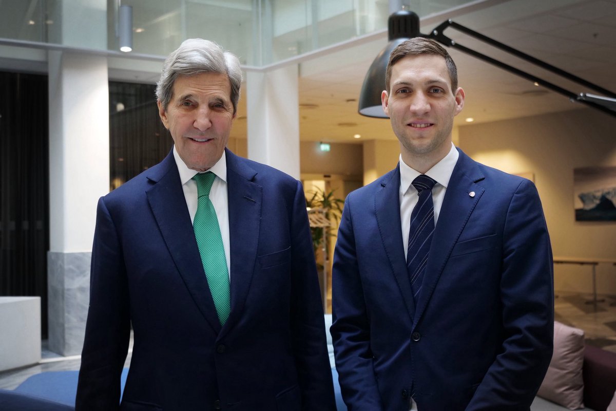 Good talks with U.S. Special Presidential Envoy for Climate @JohnKerry in Oslo today. Now is the time to step up and act to meet our climate targets.