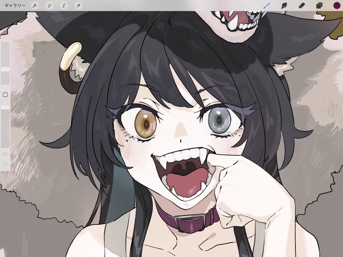 個人的には最近良い顔描けてると思っているけどマンネリ化してるな改めて見ると 